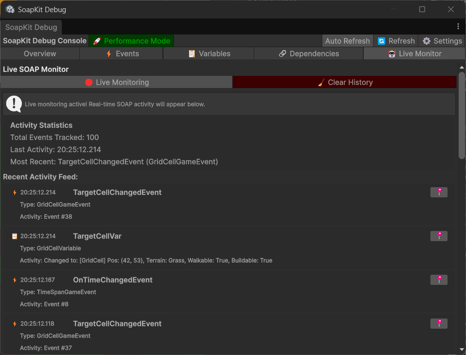Monitor Tab Screenshot